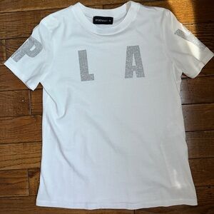 SportMax white t shirt with crystals